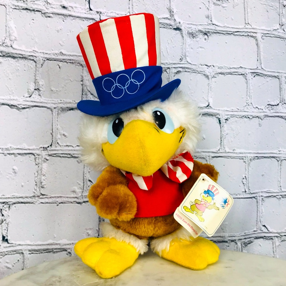Sam The Olympic Eagle #8255 Vintage 1980’s USA Olympic Team Plush Stuffed Animal